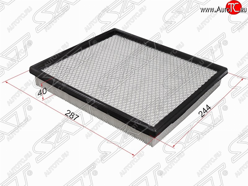 293 р. Фильтр воздушный двигателя SAT (287х244х40 mm)  INFINITI QX56  JA60 (2004-2010), Jeep Grand Cherokee  WJ (1998-2005), Nissan Pathfinder  R51 (2004-2014)  с доставкой в г. Владивосток