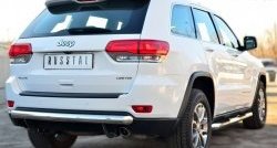 15 999 р. Одинарная защита заднего бампера из трубы диаметром 76 мм SLITKOFF  Jeep Grand Cherokee  WK2 (2010-2013) дорестайлинг  с доставкой в г. Владивосток. Увеличить фотографию 4