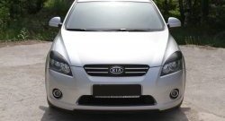 789 р. Реснички на фары RA  KIA Ceed  1 ED (2006-2010) дорестайлинг универсал, дорестайлинг, хэтчбэк 5 дв. (Поверхность глянец (под окраску), Неокрашенные)  с доставкой в г. Владивосток. Увеличить фотографию 1