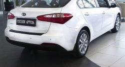 1 269 р. Защитная накладка на задний бампер RA KIA Cerato 3 YD дорестайлинг седан (2013-2016)  с доставкой в г. Владивосток. Увеличить фотографию 4