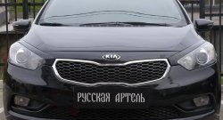 1 149 р. Реснички на фары RA KIA Cerato 3 YD дорестайлинг седан (2013-2016) (Неокрашенные)  с доставкой в г. Владивосток. Увеличить фотографию 3