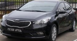 1 149 р. Реснички на фары RA KIA Cerato 3 YD дорестайлинг седан (2013-2016) (Неокрашенные)  с доставкой в г. Владивосток. Увеличить фотографию 4