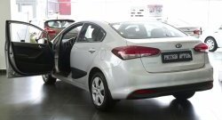 1 939 р. Накладки на порожки автомобиля RA  KIA Cerato  4 BD (2018-2024) дорестайлинг седан, рестайлинг седан  с доставкой в г. Владивосток. Увеличить фотографию 4