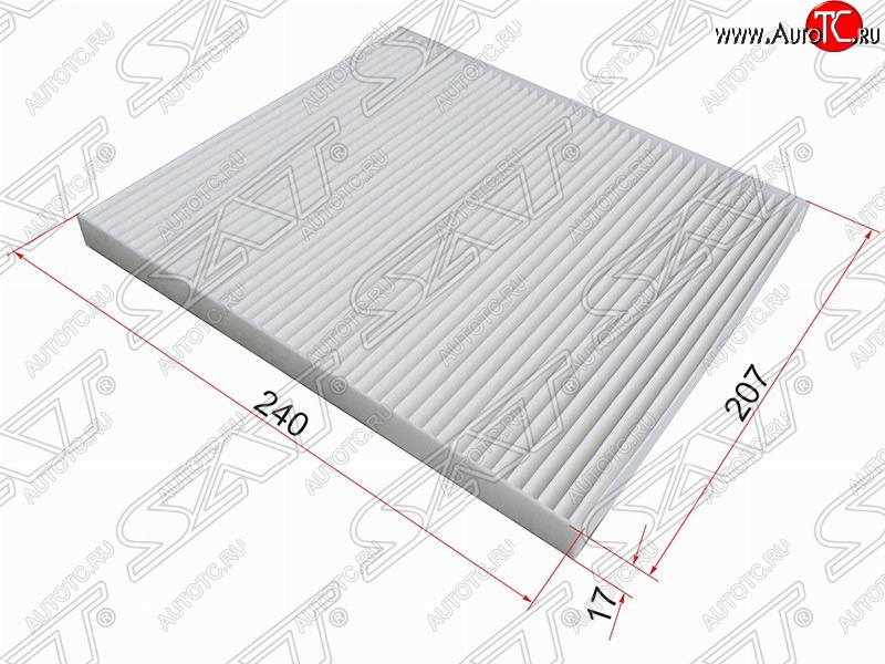 299 р. Фильтр салонный SAT (240х207х17 mm)  KIA Cerato  1 LD - Sorento  XM  с доставкой в г. Владивосток