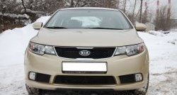 4 599 р. Накладка на передний бампер GT Dynamics KIA Cerato 2 TD седан (2008-2013) (Неокрашенная)  с доставкой в г. Владивосток. Увеличить фотографию 2