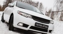 4 089 р. Решётка радиатора (Forte) RA  KIA Cerato  2 TD (2008-2013) седан (Поверхность глянец (под окраску), Неокрашенная)  с доставкой в г. Владивосток. Увеличить фотографию 2