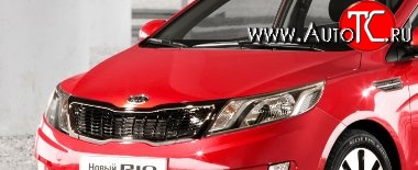 10 599 р. Капот Стандартный KIA Rio 3 QB рестайлинг седан (2015-2017) (Окрашенный)  с доставкой в г. Владивосток