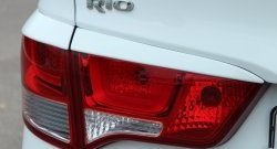 1 999 р. Реснички на фонари BS KIA Rio 3 QB рестайлинг седан (2015-2017) (Неокрашенные)  с доставкой в г. Владивосток. Увеличить фотографию 3