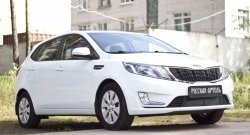 1 769 р. Защитная сетка решетки переднего бампера РА  KIA Rio  3 QB (2011-2015) дорестайлинг седан, дорестайлингхэтчбек5дв.  с доставкой в г. Владивосток. Увеличить фотографию 3