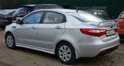 2 549 р. Спойлер LitCompany KIA Rio 3 QB рестайлинг седан (2015-2017) (Неокрашенный)  с доставкой в г. Владивосток. Увеличить фотографию 4