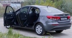 2 259 р. Накладки на порожки автомобиля RA v2 KIA Rio 3 QB рестайлинг седан (2015-2017)  с доставкой в г. Владивосток. Увеличить фотографию 2