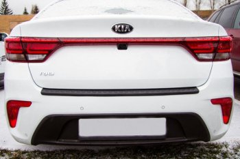 679 р. Защитная накладка заднего бампера Тюн-Авто  KIA Rio  4 FB (2016-2020) дорестайлинг седан  с доставкой в г. Владивосток. Увеличить фотографию 2