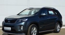 17 849 р. Одинарная защита переднего бампера диаметром 76 мм SLITKOFF KIA Sorento XM рестайлинг (2012-2015)  с доставкой в г. Владивосток. Увеличить фотографию 4