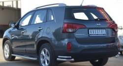 26 999 р. Широкая защита порогов SLITKOFF KIA Sorento XM рестайлинг (2012-2015)  с доставкой в г. Владивосток. Увеличить фотографию 4