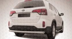 Одинарная защита заднего бампера из трубы диаметром 76 мм Slitkoff KIA (КИА) Sorento (Соренто)  XM (2012-2015) XM рестайлинг