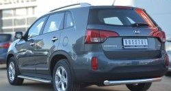 15 549 р. Одинарная защита заднего бампера из трубы диаметром 76 мм SLITKOFF KIA Sorento XM рестайлинг (2012-2015)  с доставкой в г. Владивосток. Увеличить фотографию 4