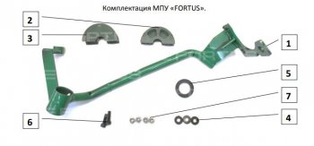 28 949 р. Замок рулевого вала FORTUS (бесштыревой) KIA Sorento MQ4 (2020-2022) (Вал d 17)  с доставкой в г. Владивосток. Увеличить фотографию 2