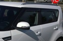 Комплект дефлекторов окон (ветровиков) 4 шт. Russtal KIA Soul PS дорестайлинг (2014-2016)