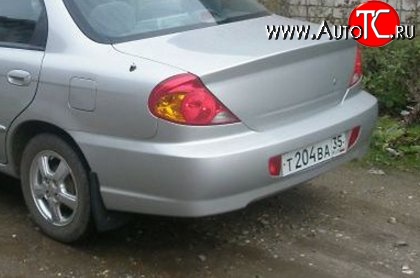 3 499 р. Задний бампер Стандартный KIA Spectra (2000-2009) (Неокрашенный)  с доставкой в г. Владивосток