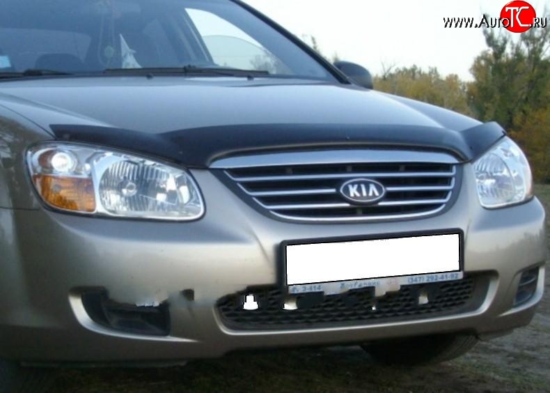 2 599 р. Дефлектор капота NovLine KIA Spectra (2000-2009)  с доставкой в г. Владивосток