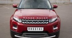 15 349 р. Одинарная защита переднего бампера диаметром 63 мм (Prestige u Pure) SLITKOFF Land Rover Range Rover Evoque 1 L538 дорестайлинг 5 дв. (2011-2015)  с доставкой в г. Владивосток. Увеличить фотографию 1