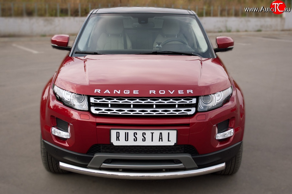 16 799 р. Одинарная защита переднего бампера диаметром 63 мм (Prestige u Pure) SLITKOFF  Land Rover Range Rover Evoque  1 L538 (2011-2015) дорестайлинг 3 дв., дорестайлинг 5 дв.  с доставкой в г. Владивосток