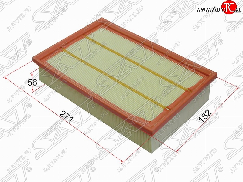 399 р. Фильтр воздушный двигателя SAT (271х182х56 mm)  Land Rover Freelander  L359 (2006-2012) дорестайлинг, 1-ый рестайлинг  с доставкой в г. Владивосток