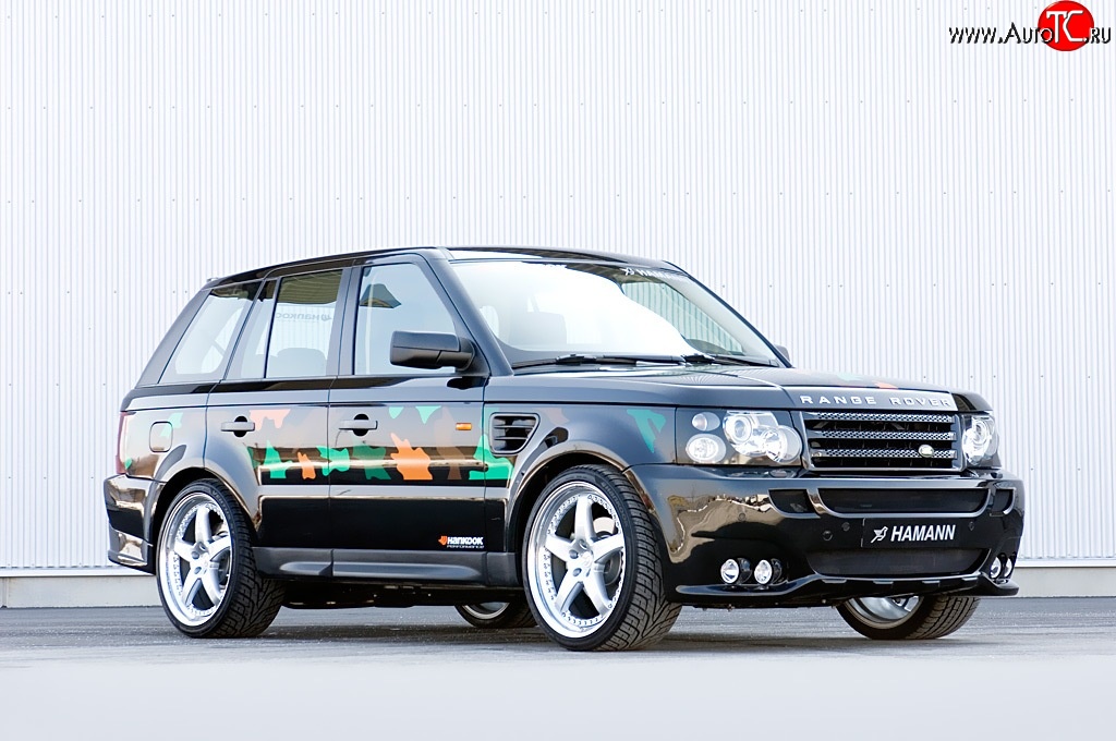 5 199 р. Пороги накладки HAMANN CONQUEROR I Land Rover Range Rover Sport 1 L320 дорестайлинг (2005-2009) (Неокрашенные)  с доставкой в г. Владивосток