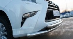 24 699 р. Защита переднего бампера (2 трубыØ63 мм, нержавейка) SLITKOFF Lexus GX460 J150 1-ый рестайлинг (2013-2019)  с доставкой в г. Владивосток. Увеличить фотографию 3