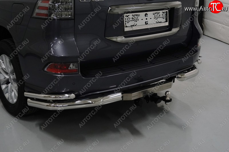 24 099 р. Фаркоп (тягово-сцепное устройство) TCC (надпись Lexus)  Lexus GX460  J150 (2019-2022) 2-ой рестайлинг (Оцинкованный, шар E - нержавейка)  с доставкой в г. Владивосток