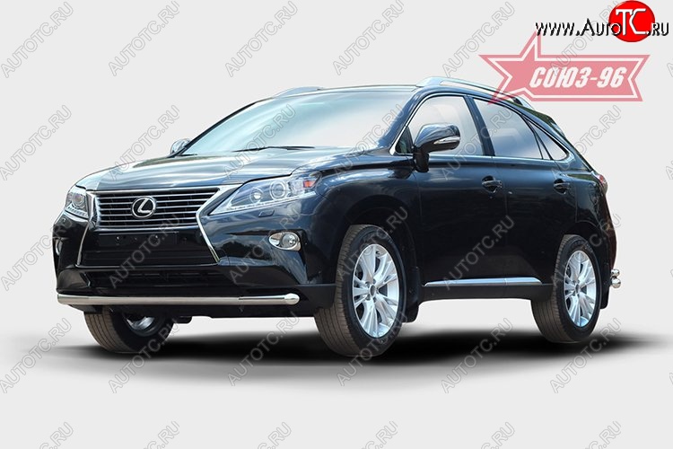 1 052 р. Защита переднего бампера одинарная Souz-96 (d60). Lexus RX350 AL10 рестайлинг (2012-2015)  с доставкой в г. Владивосток