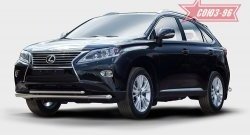 Защита переднего бампера одинарная Souz-96 (d60/42). Lexus RX350 AL10 рестайлинг (2012-2015)