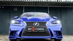 7 799 р. Клыки на передний бампер Tuning-Sport Lexus IS250 XE30 седан дорестайлинг (2013-2016) (Неокрашенная)  с доставкой в г. Владивосток. Увеличить фотографию 6