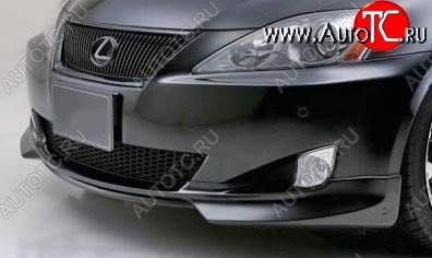 7 999 р. Накладка на передний бампер CT Lexus IS250 XE20 седан дорестайлинг (2005-2013) (Неокрашенная)  с доставкой в г. Владивосток