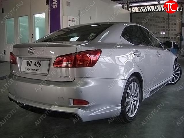 10 599 р. Накладка на задний бампер WALD SPORTS LINE Lexus IS250 XE20 седан дорестайлинг (2005-2013) (Неокрашенная)  с доставкой в г. Владивосток