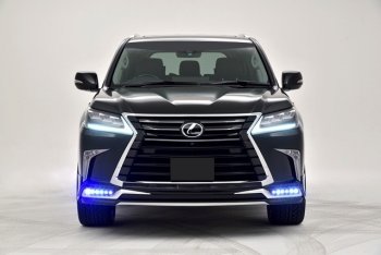 15 199 р. Дневные ходовые огни в накладку бампера Автократ Автократ Lexus LX570 J200 2-ой рестайлинг (2015-2022)  с доставкой в г. Владивосток. Увеличить фотографию 2