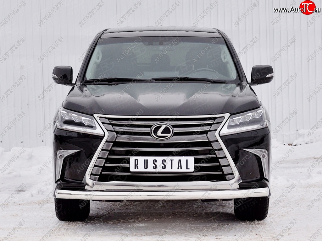 19 899 р. Защита переднего бампера (Ø76 мм, нержавейка) SLITKOFF  Lexus LX450d  J200 (2015-2022) 2-ой рестайлинг  с доставкой в г. Владивосток