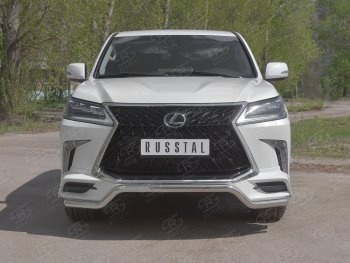 Защита переднего бампера (TRD Superior, волна, Ø 63 мм, нержавейка)  LX450d  J200, LX570  J200