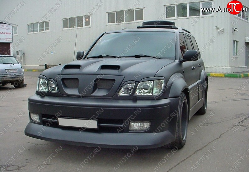 4 149 р. Реснички на фары CUSTOM Lexus LX470 J100 дорестайлинг (1998-2002) (Неокрашенные)  с доставкой в г. Владивосток