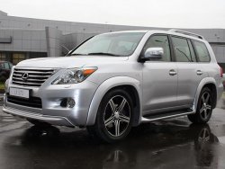 17 499 р. Накладки на колёсные арки GOLDMAN DAMD Lexus LX570 J200 дорестайлинг (2007-2012) (Неокрашенные)  с доставкой в г. Владивосток. Увеличить фотографию 2