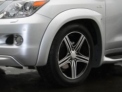 17 499 р. Накладки на колёсные арки GOLDMAN DAMD Lexus LX570 J200 дорестайлинг (2007-2012) (Неокрашенные)  с доставкой в г. Владивосток. Увеличить фотографию 4