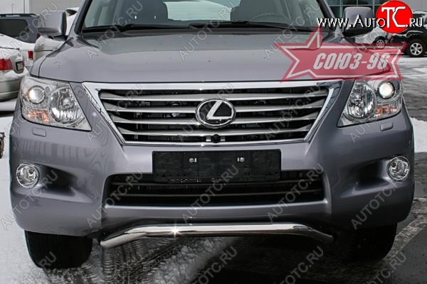 22 999 р. Защита переднего бампера Souz-96 (d60) Lexus LX570 J200 дорестайлинг (2007-2012)  с доставкой в г. Владивосток