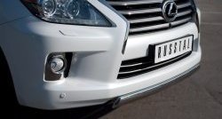 14 999 р. Защита переднего бампера Russtal из овальной трубы диаметром 75x42 мм Lexus LX570 J200 дорестайлинг (2007-2012)  с доставкой в г. Владивосток. Увеличить фотографию 2