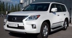 14 999 р. Защита переднего бампера Russtal из овальной трубы диаметром 75x42 мм Lexus LX570 J200 дорестайлинг (2007-2012)  с доставкой в г. Владивосток. Увеличить фотографию 4