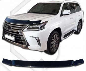 Дефлектор капота CA-Plastiс Lexus (Лексус) LX570 (ЛХ)  J200 (2015-2022) J200 2-ой рестайлинг