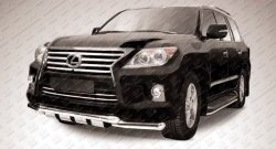 Двойная защита с зубьями d76 мм Slitkoff Lexus (Лексус) LX570 (ЛХ)  J200 (2012-2015) J200 1-ый рестайлинг