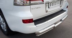 22 999 р. Защита заднего бампера (2 трубы Ø76 и 42 мм, нержавейка) SLITKOFF  Lexus LX570  J200 (2012-2015) 1-ый рестайлинг  с доставкой в г. Владивосток. Увеличить фотографию 2