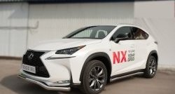 17 949 р. Защита переднего бампера (Ø63 мм волна, нержавейка, F-SPORT) SLITKOFF Lexus NX200T Z10 (2014-2017)  с доставкой в г. Владивосток. Увеличить фотографию 4