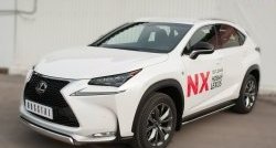 17 299 р. Защита переднего бампера (Ø75х42 мм, нержавейка, F-SPORT) Russtal Lexus NX200T Z10 (2014-2017)  с доставкой в г. Владивосток. Увеличить фотографию 4