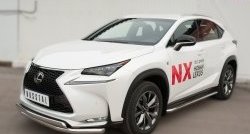 24 749 р. Широкая защита порогов F SPORT Russtal Lexus NX200T Z10 (2014-2017) (Текстура поверхности листа №1)  с доставкой в г. Владивосток. Увеличить фотографию 5